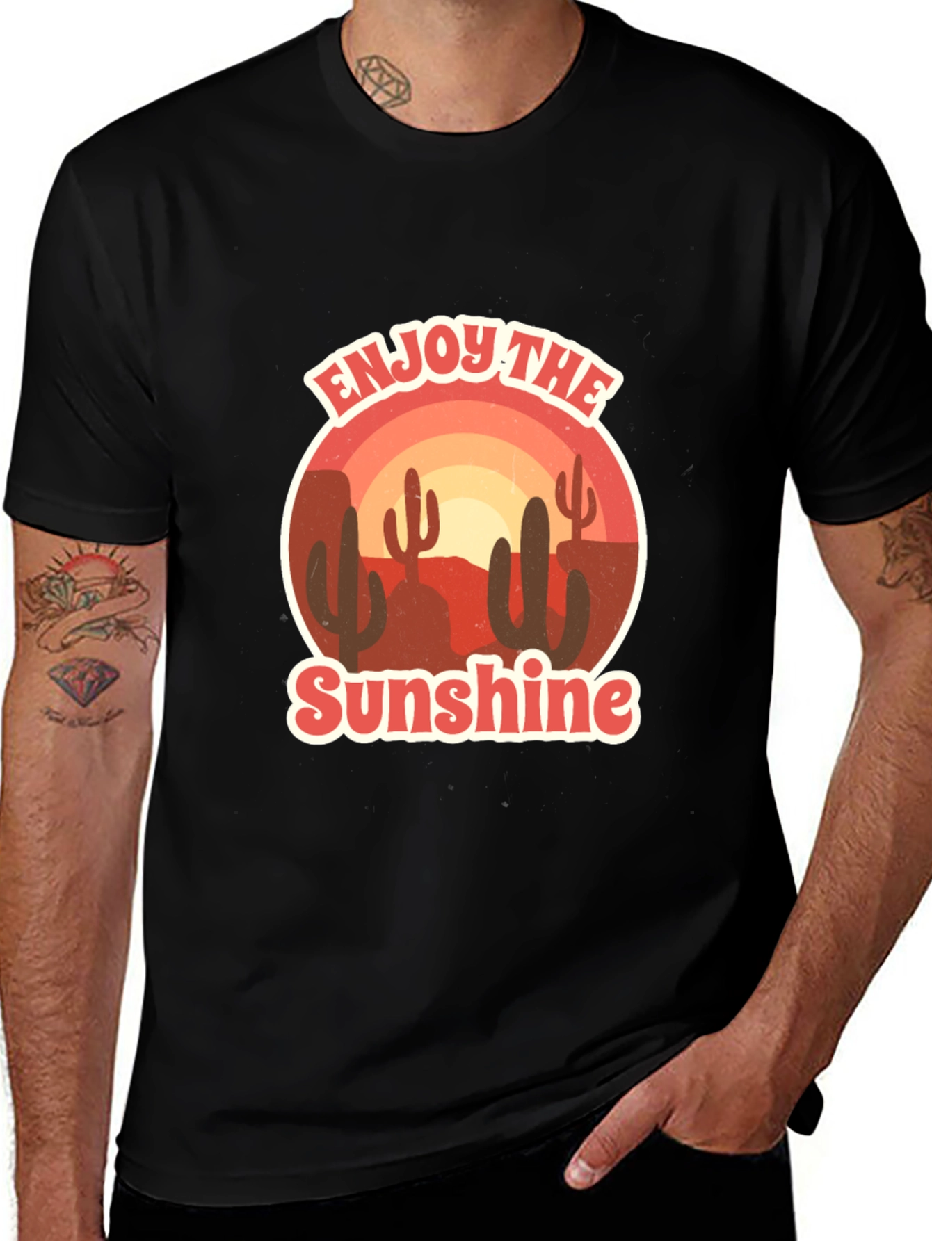 Variant 5 of Enjoy the Sunshine Cactus Graphic Tee
