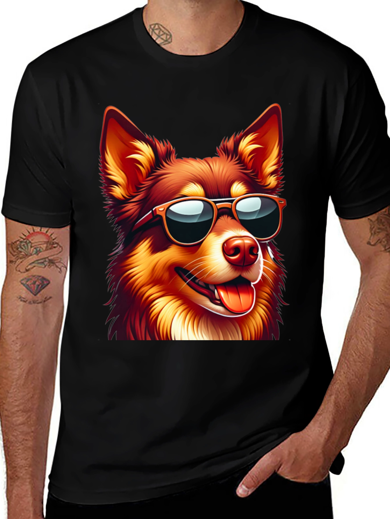 Variant 26 of Cool Dog T-Shirt - Unisex Graphic Tee