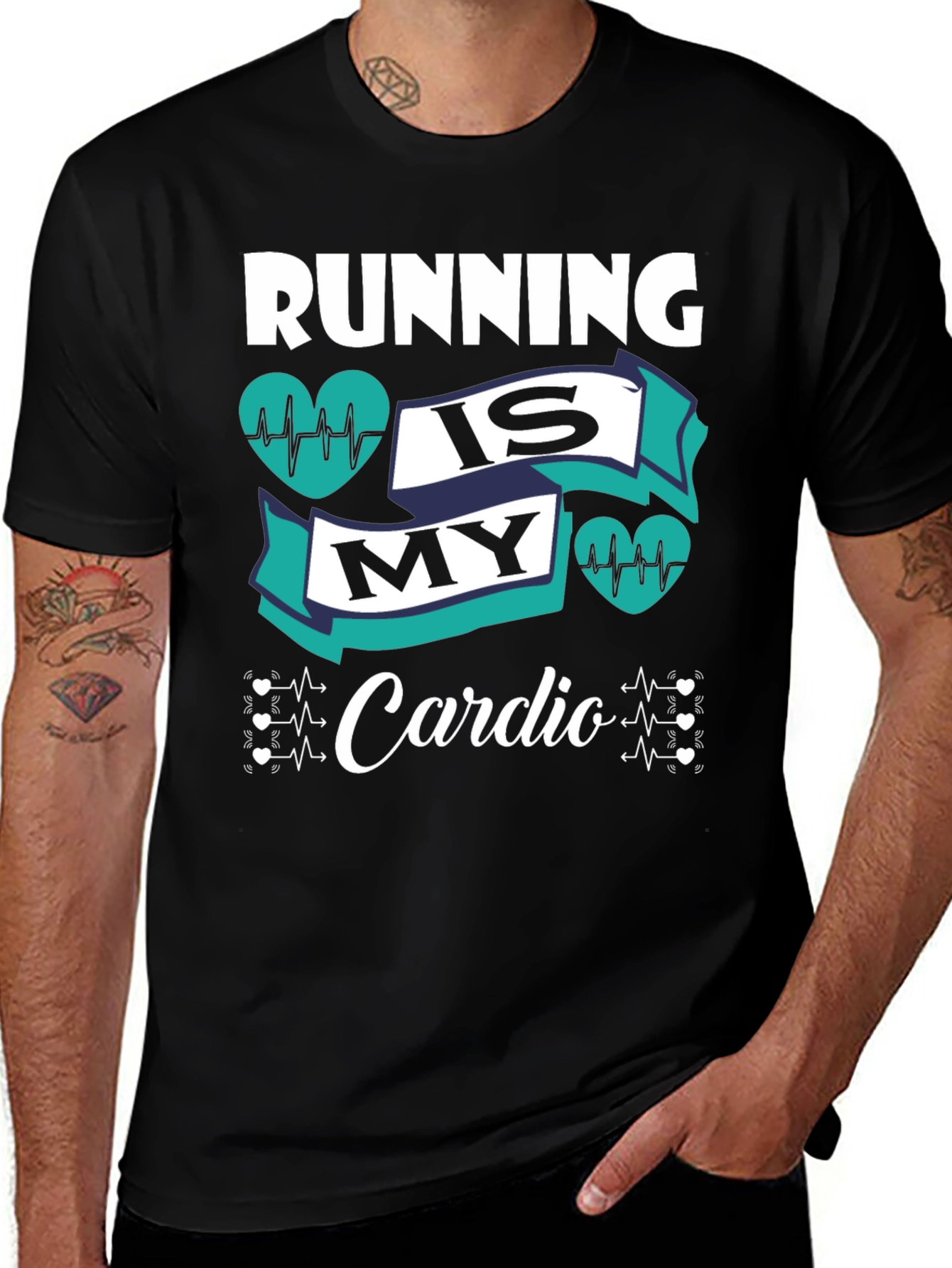 Variant 18 of Running is My Cardio Graphic Tee