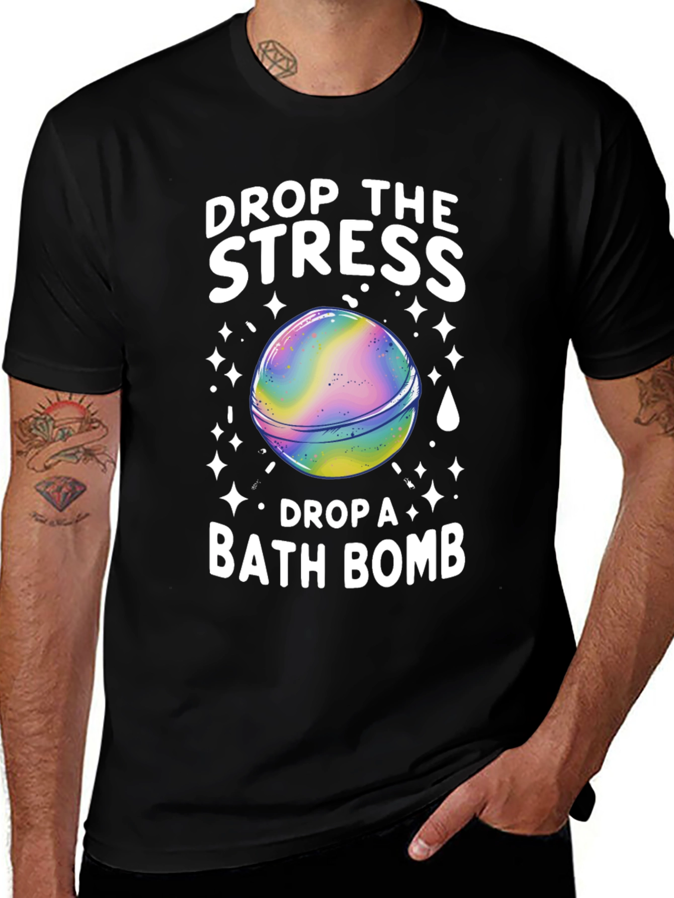 Variant 20 of Drop the Stress Bath Bomb Graphic Tee