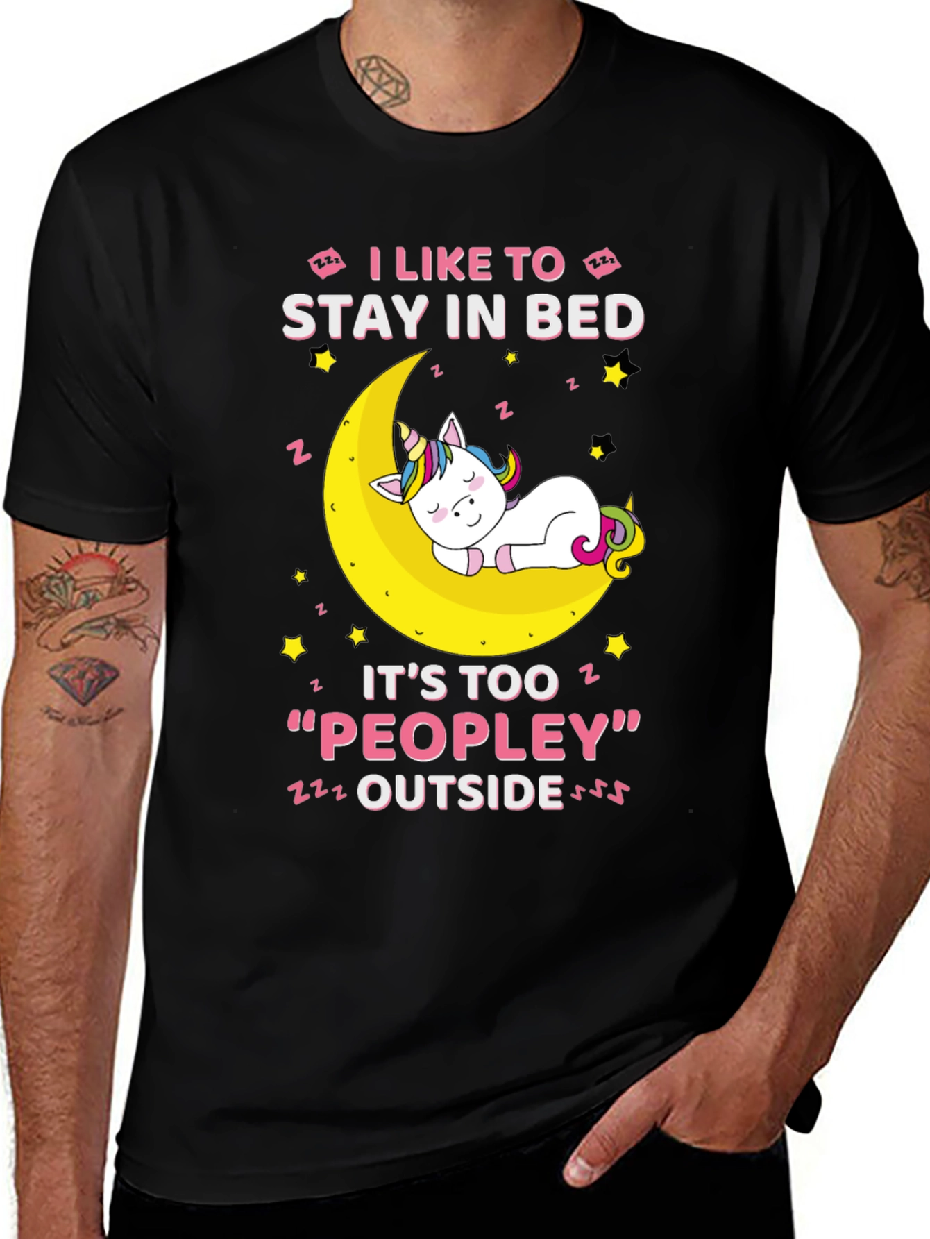 Variant 20 of Unicorn I Like To Stay In Bed T-Shirt