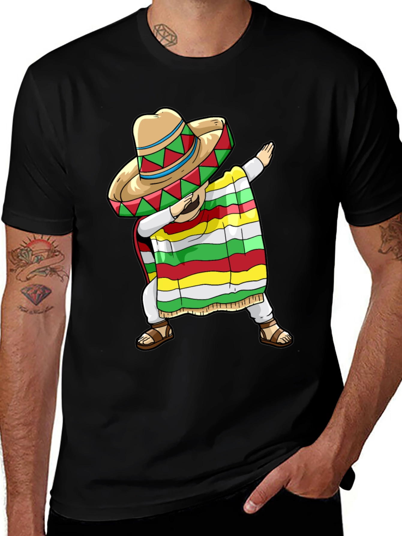 Variant 28 of Dabbing Mexican Fiesta T-Shirt - Cinco de Mayo