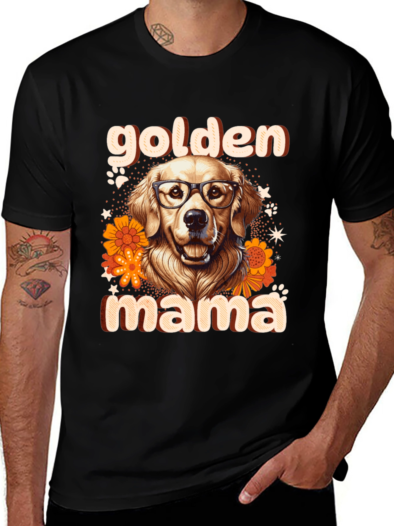 Variant 15 of Golden Mama Dog T-Shirt