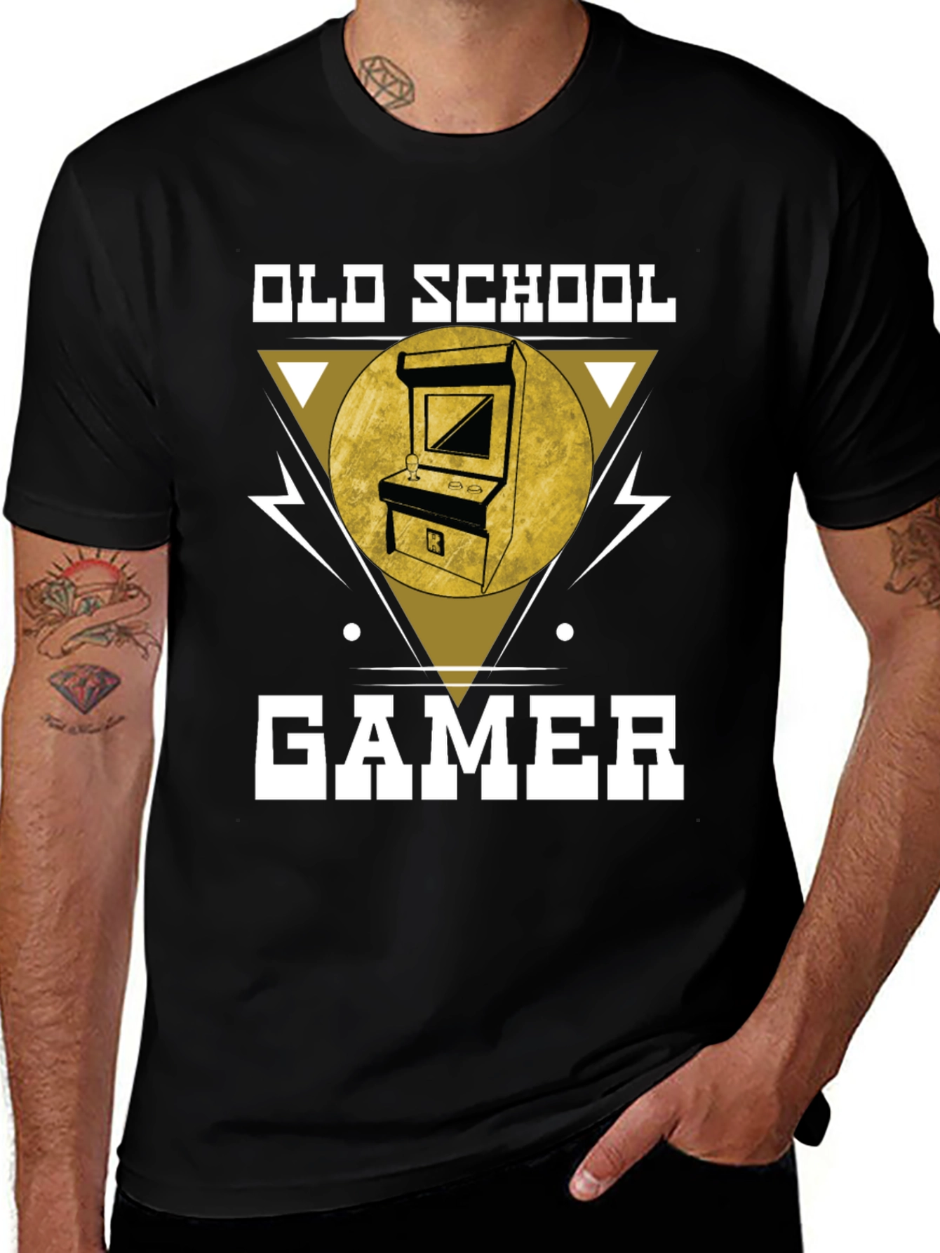 Variant 19 of Old School Gamer T-Shirt - Retro Arcade Design