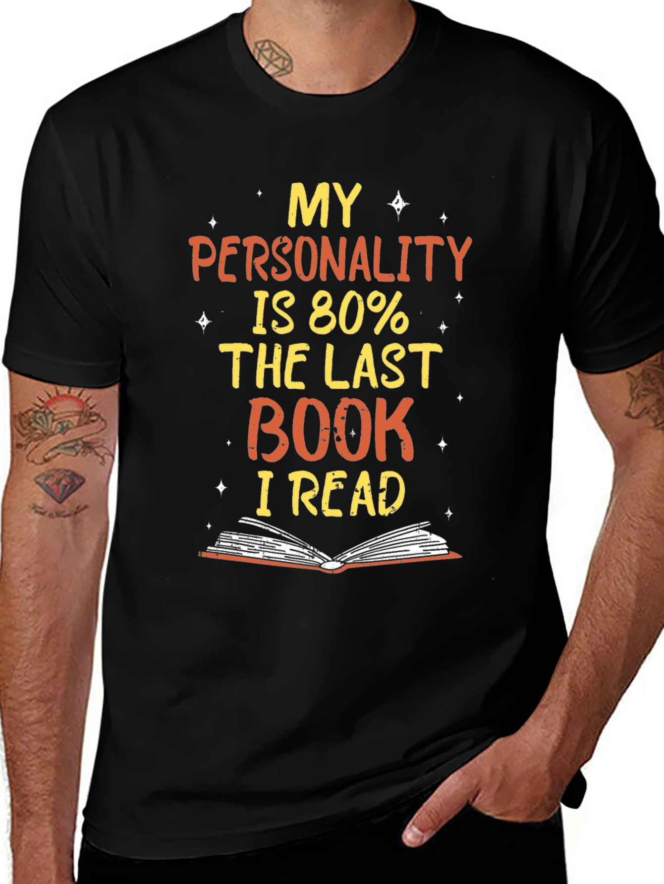 Variant 6 of Book Lover T-Shirt - My Personality is 80% the Last Book I Read