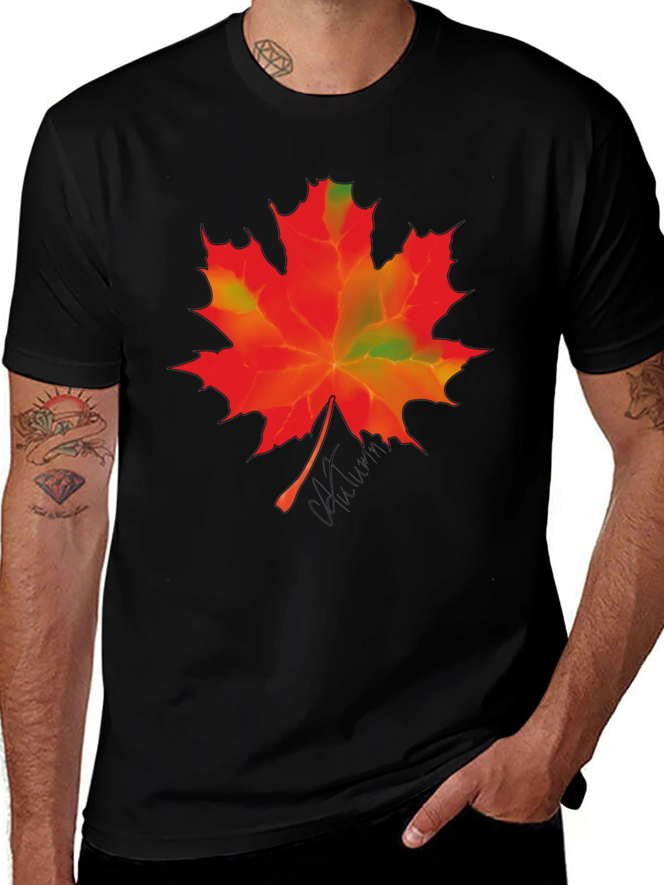 Variant 13 of Maple Leaf Graphic T-Shirt