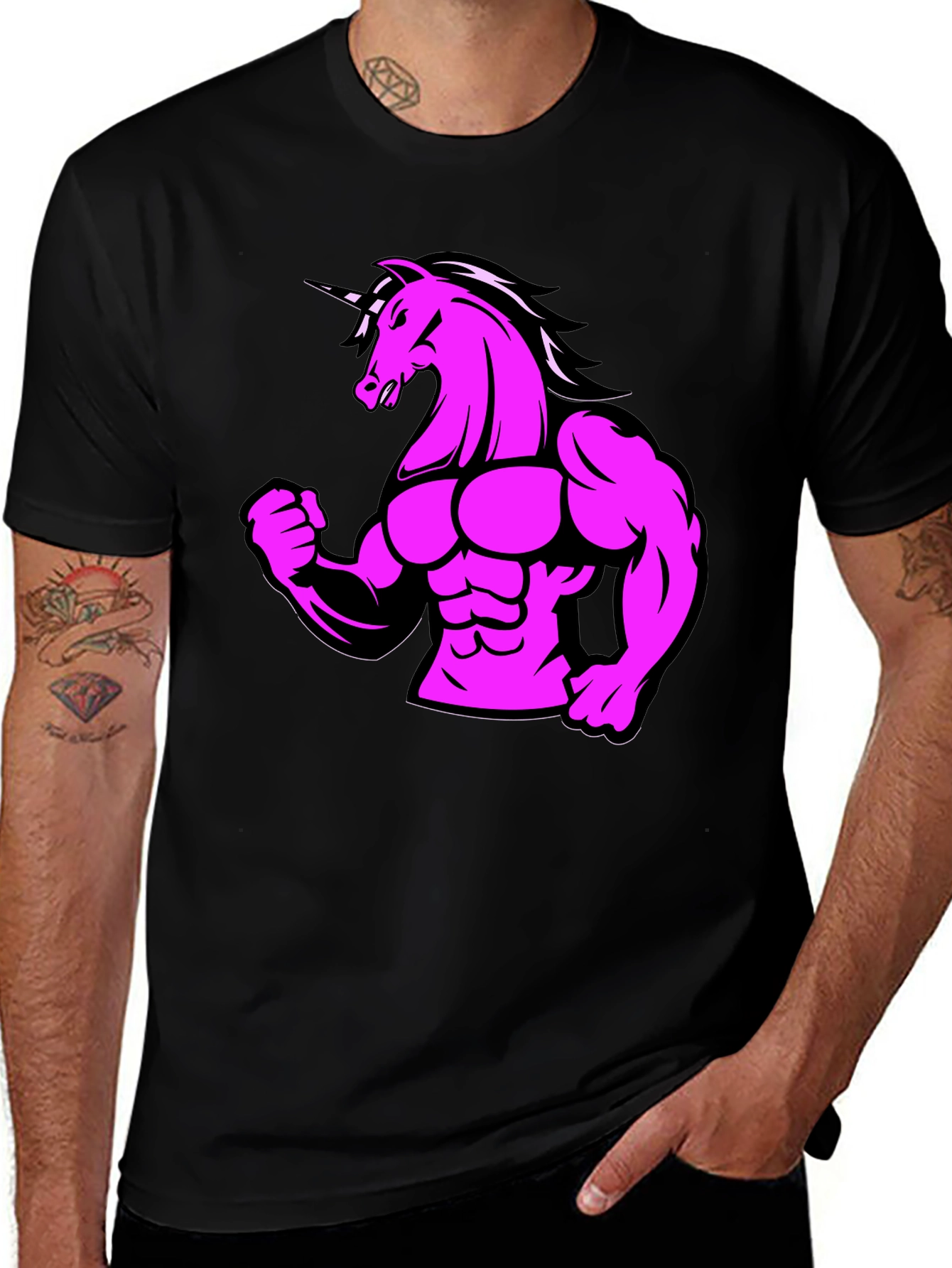 Variant 27 of Muscle Unicorn Graphic Tee