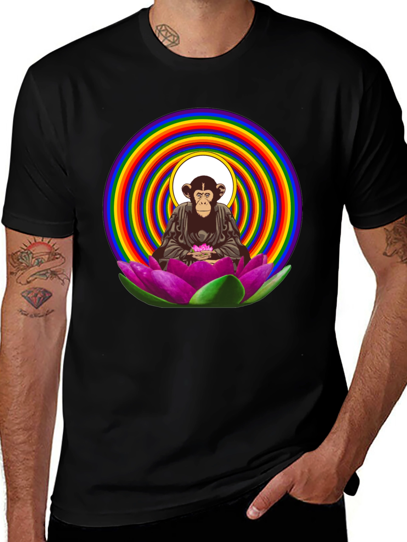 Variant 20 of Zen Monkey T-Shirt