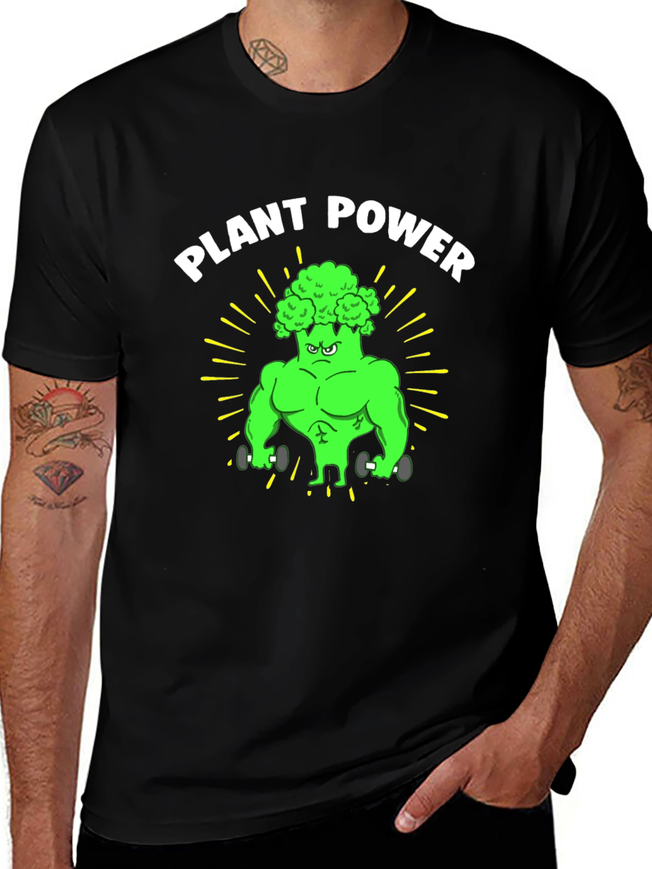 Plant Power Broccoli Gym T-Shirt