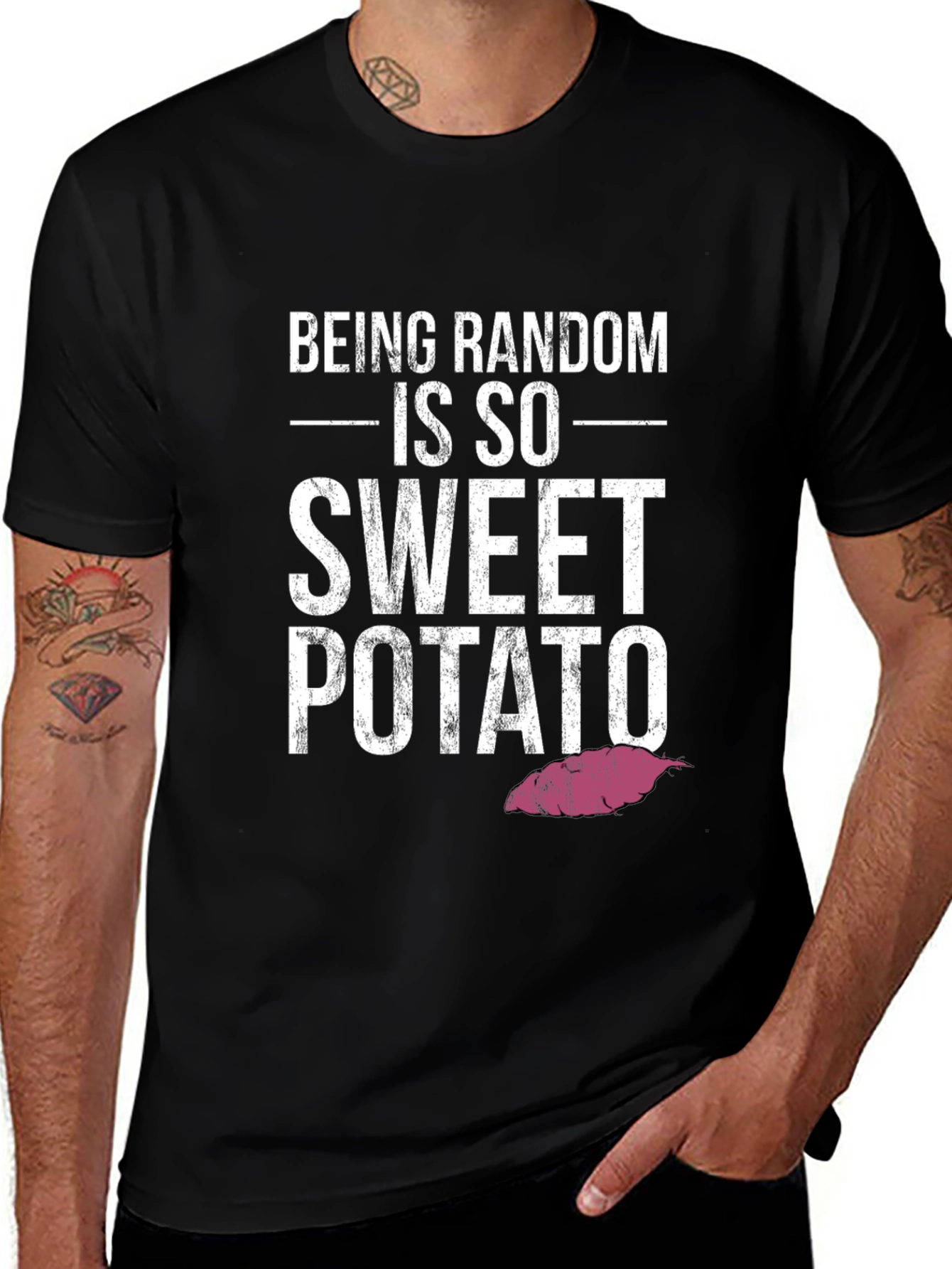 Variant 24 of Being Random Sweet Potato Graphic Tee