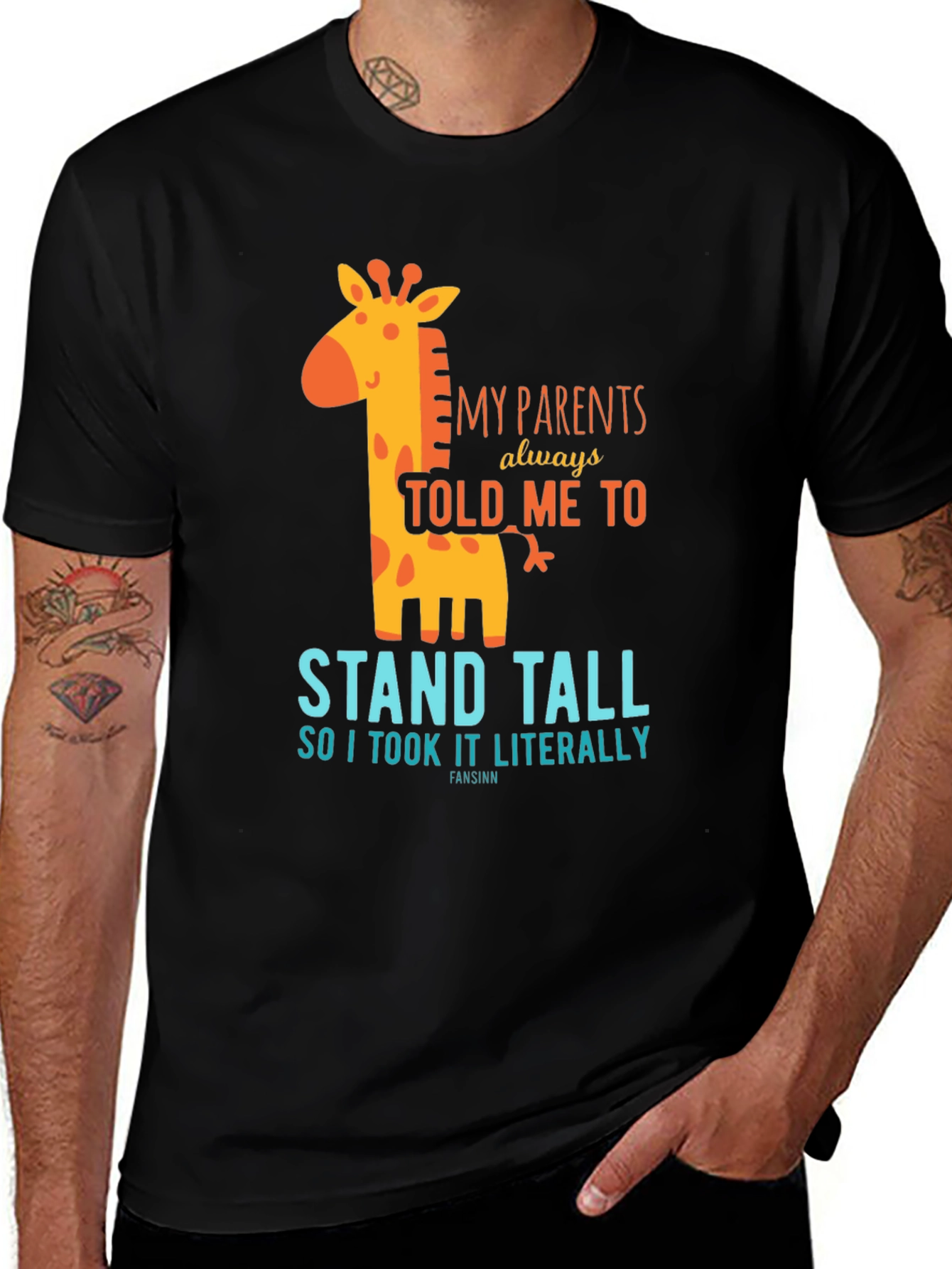 Variant 20 of Stand Tall Giraffe T-Shirt