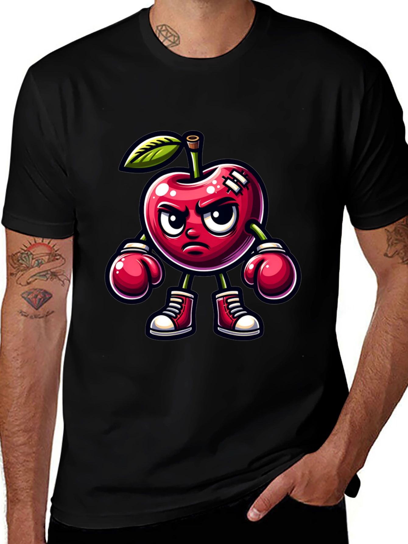 Variant 2 of Cherry Boxer Graphic Tee - Punchy Style