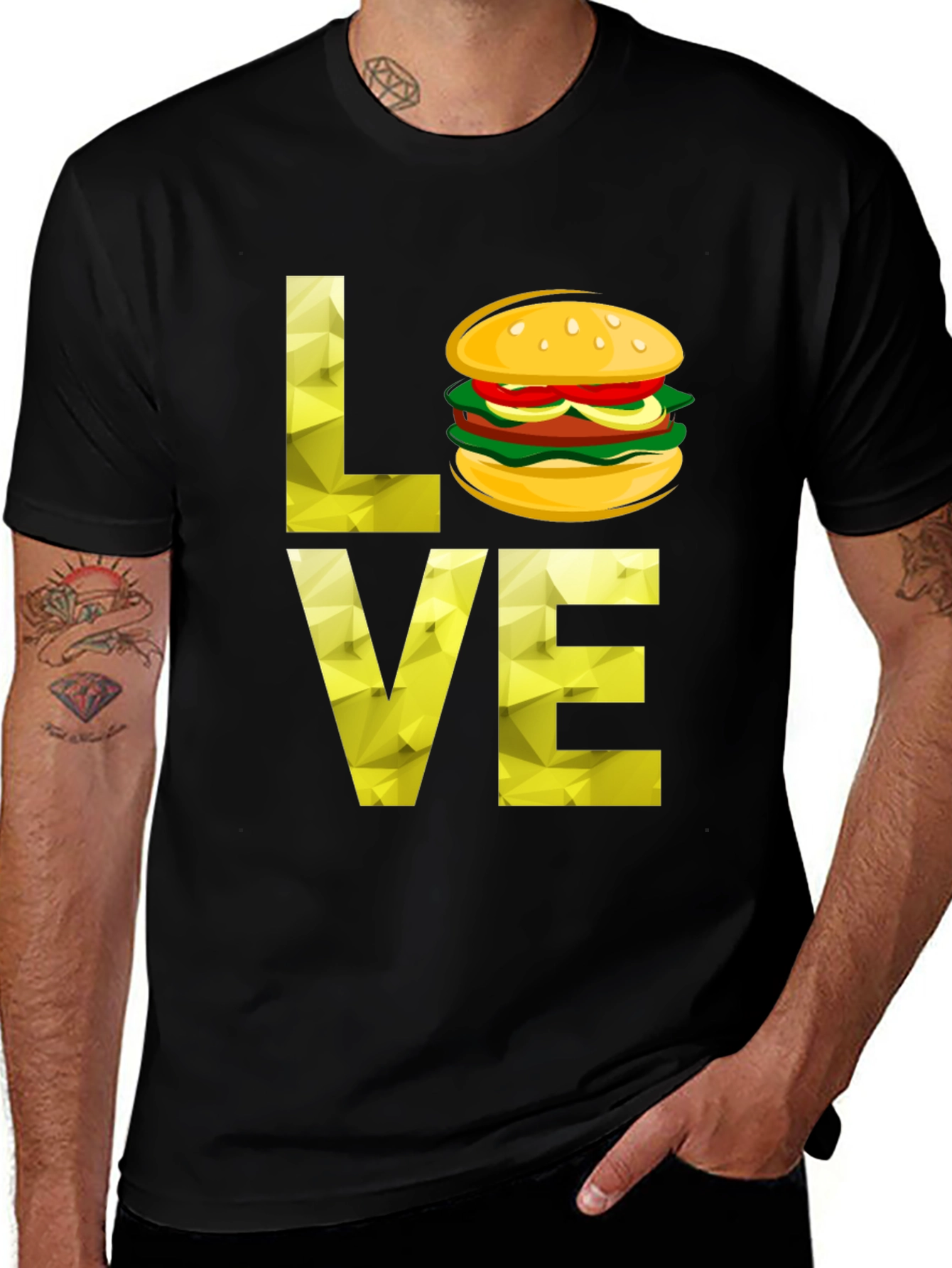 Love Burger T-Shirt - Unique Graphic Tee