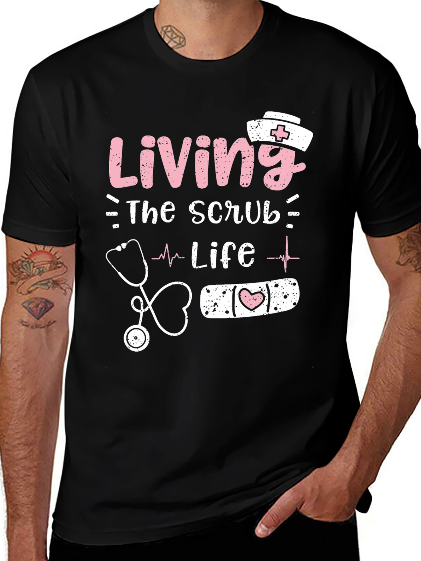 Variant 30 of Living the Scrub Life Nurse T-Shirt