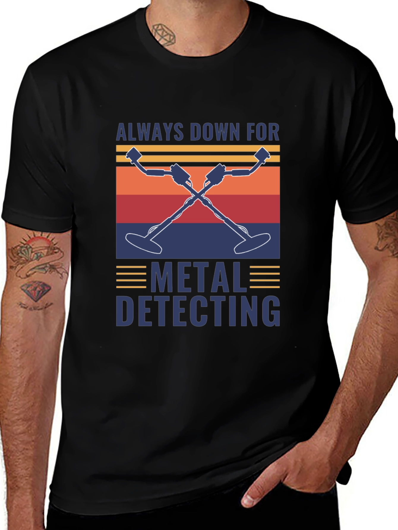 Variant 21 of Metal Detecting T-Shirt - Always Down For