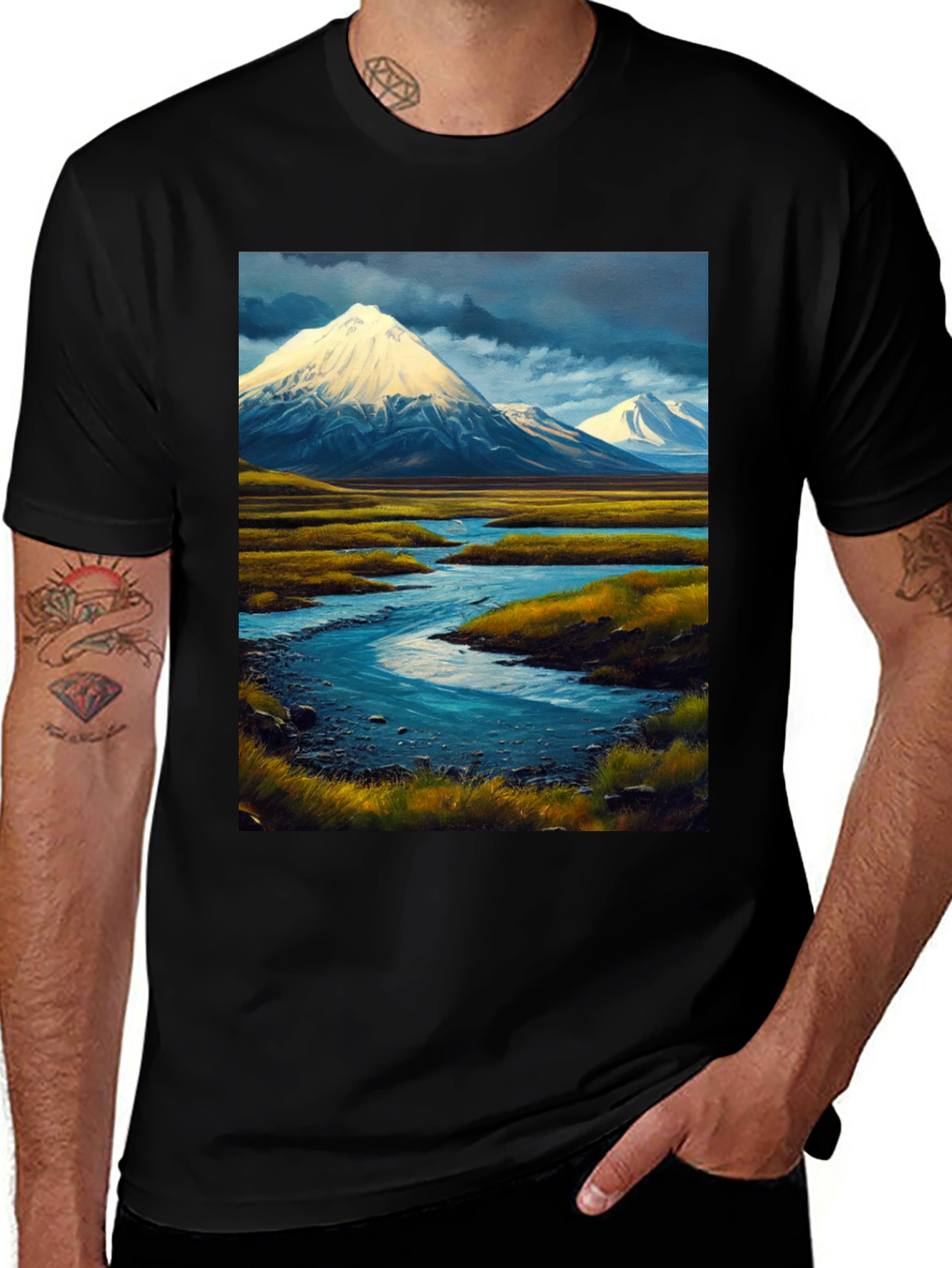 Variant 20 of Mountain River Landscape Tee