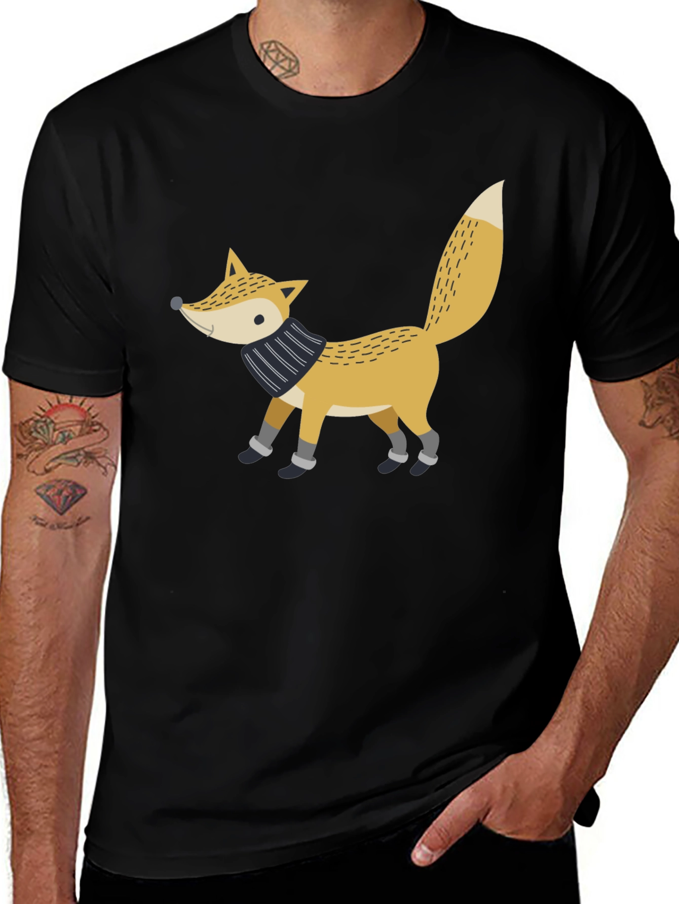 Variant 20 of Fox Scarf Graphic Tee