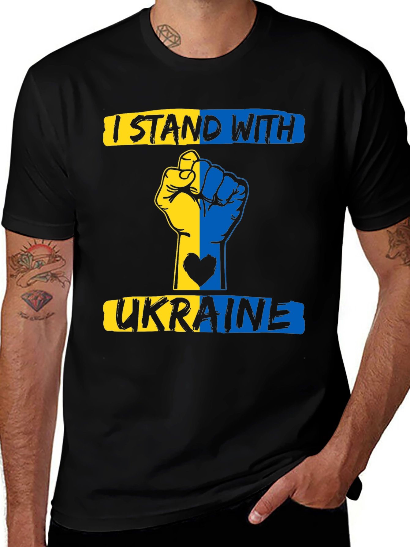 I Stand With Ukraine Support T-Shirt