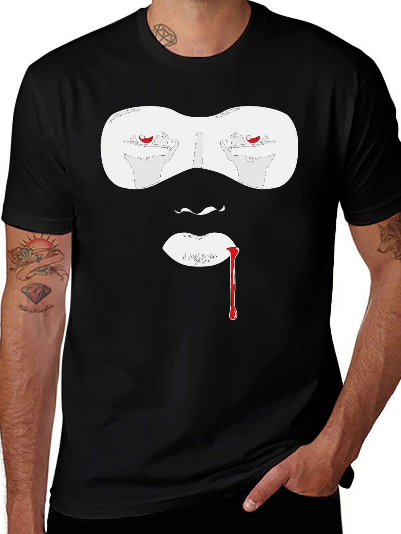 Variant 28 of Vampire Graphic T-Shirt - Bold Halloween Style