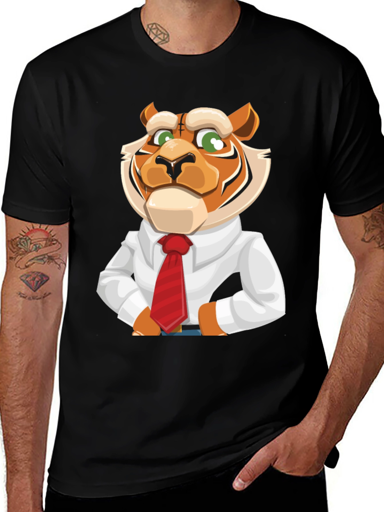 Variant 14 of Tiger Businessman T-Shirt