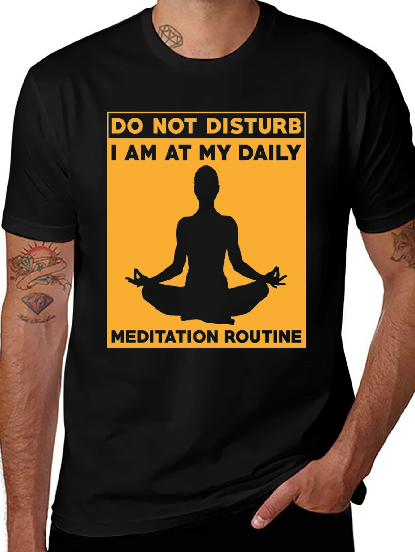 Variant 5 of Meditation Routine Graphic Tee - Relax, Unwind, Focus