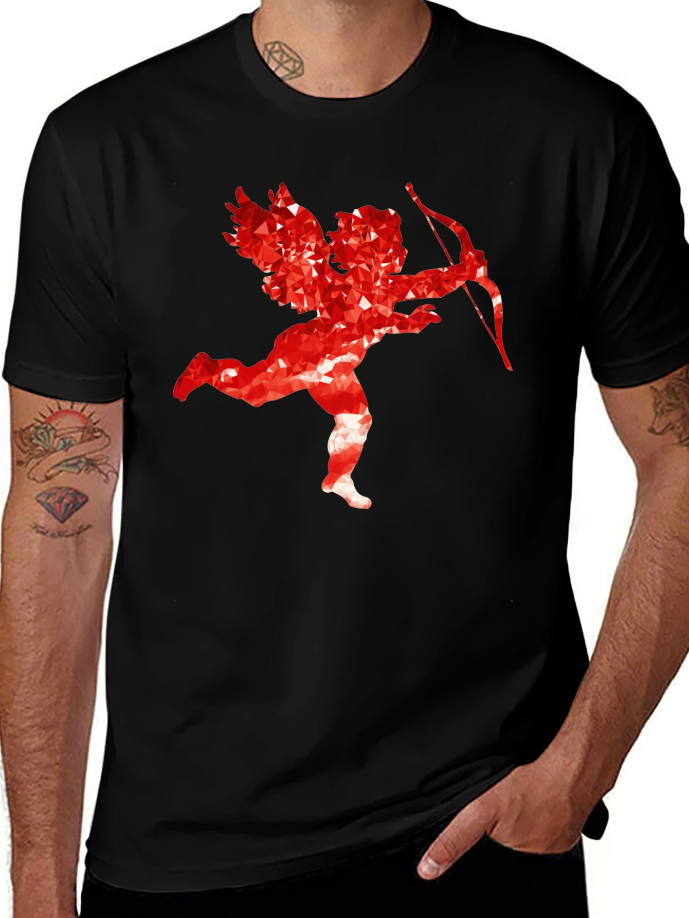 Variant 19 of Cupid Graphic Tee - Trendy Valentine's Day Shirt