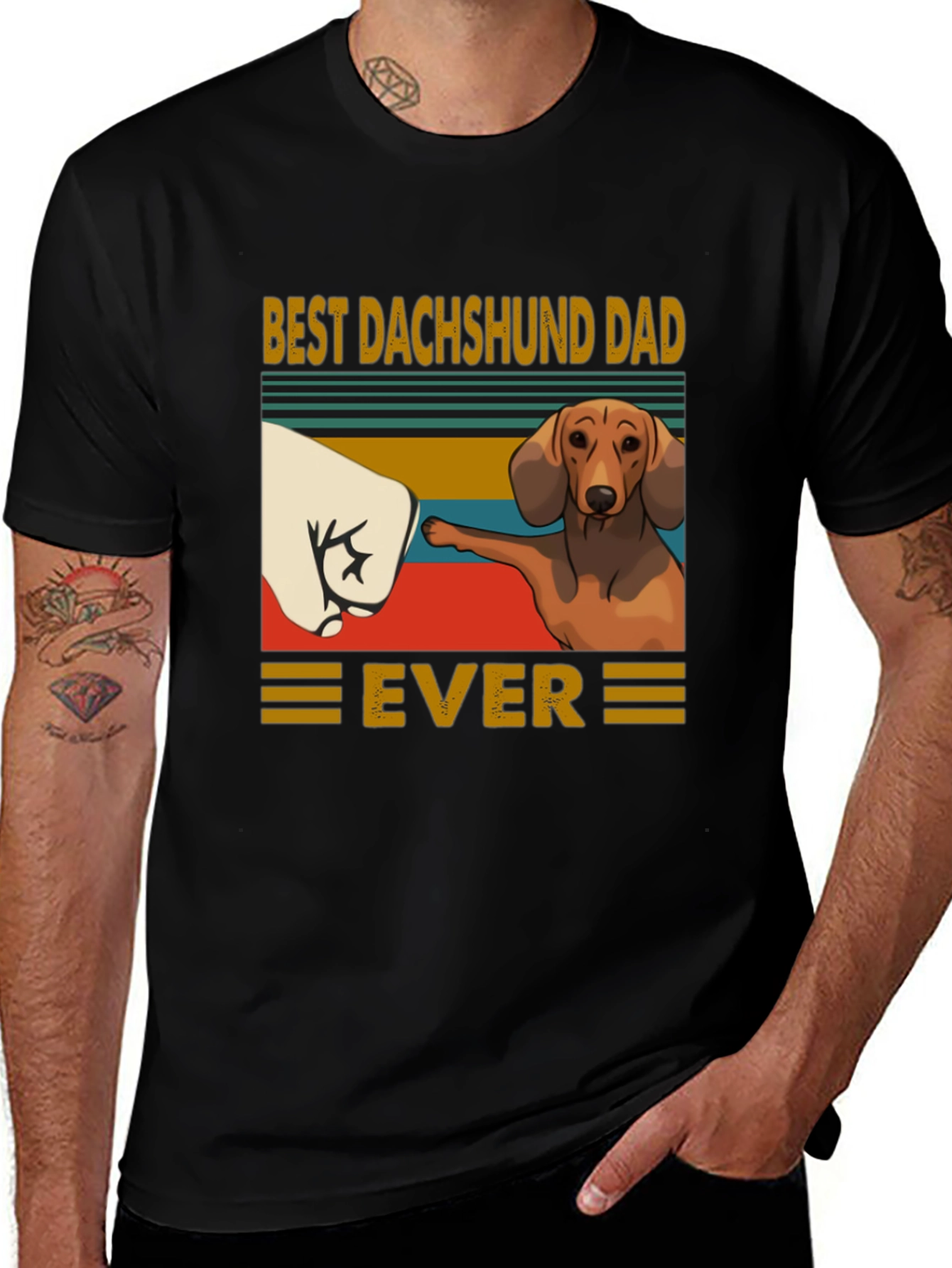 Variant 24 of Best Dachshund Dad Ever T-Shirt