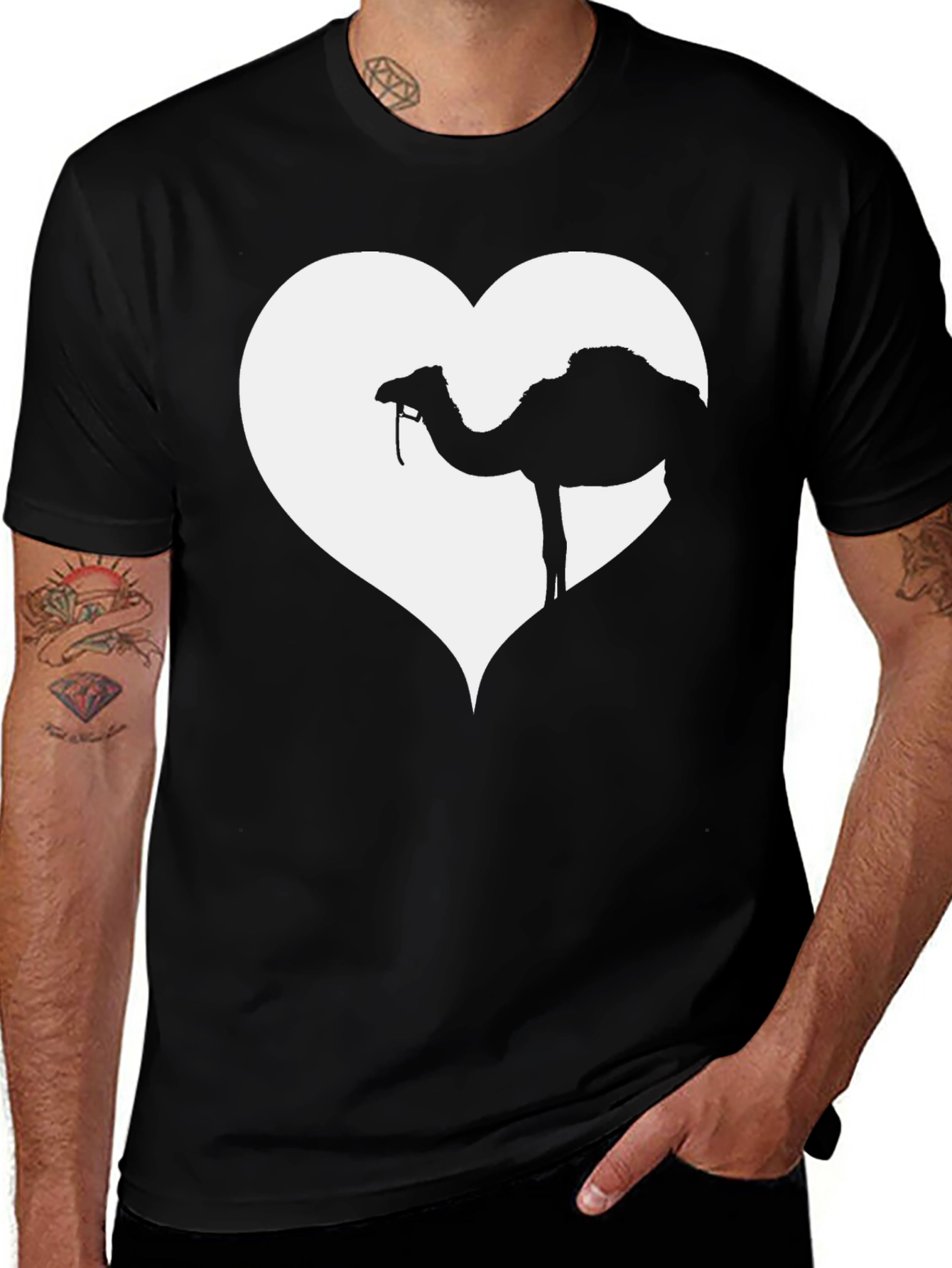 Camel Heart Graphic T-Shirt