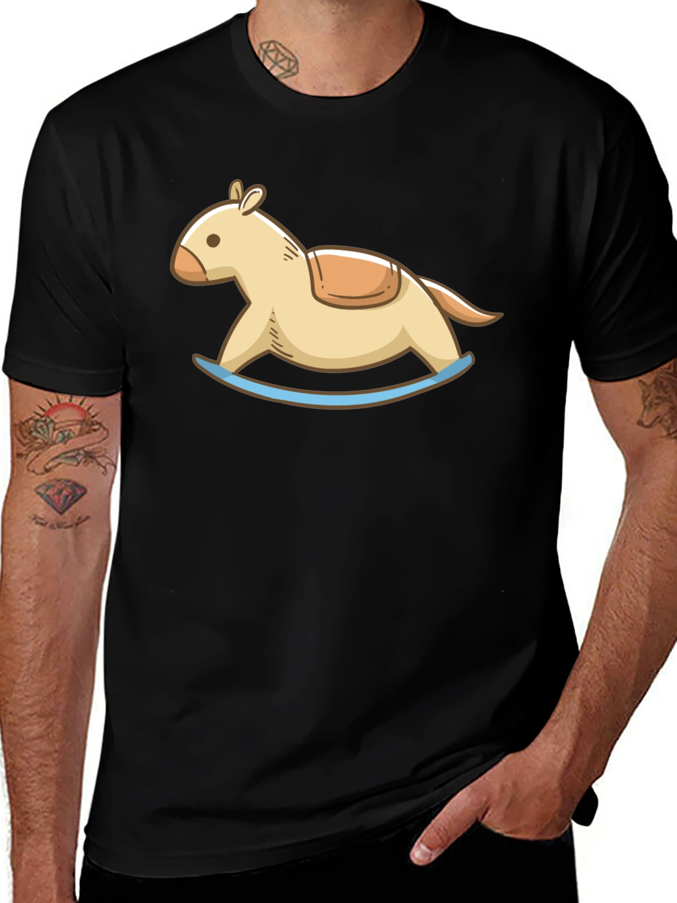 Variant 28 of Rocking Horse Graphic Tee