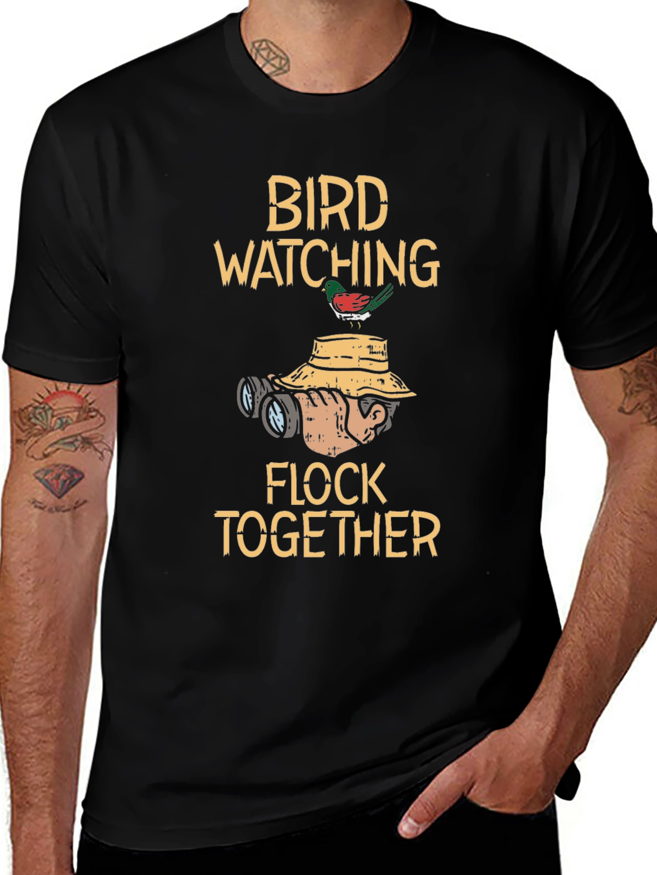 Variant 7 of Bird Watching Flock Together T-Shirt