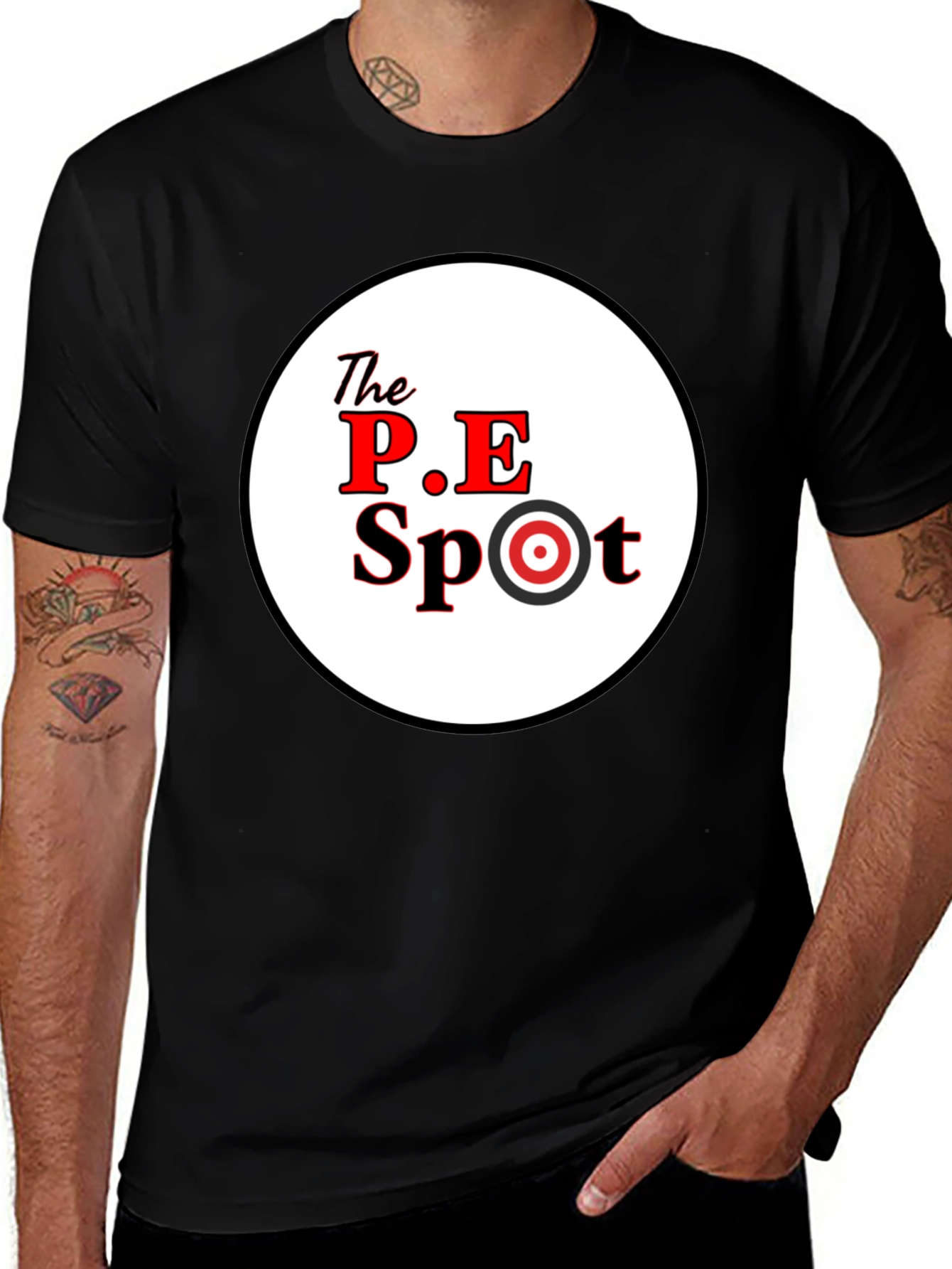 The P.E. Spot T-Shirt - Black, Target Design