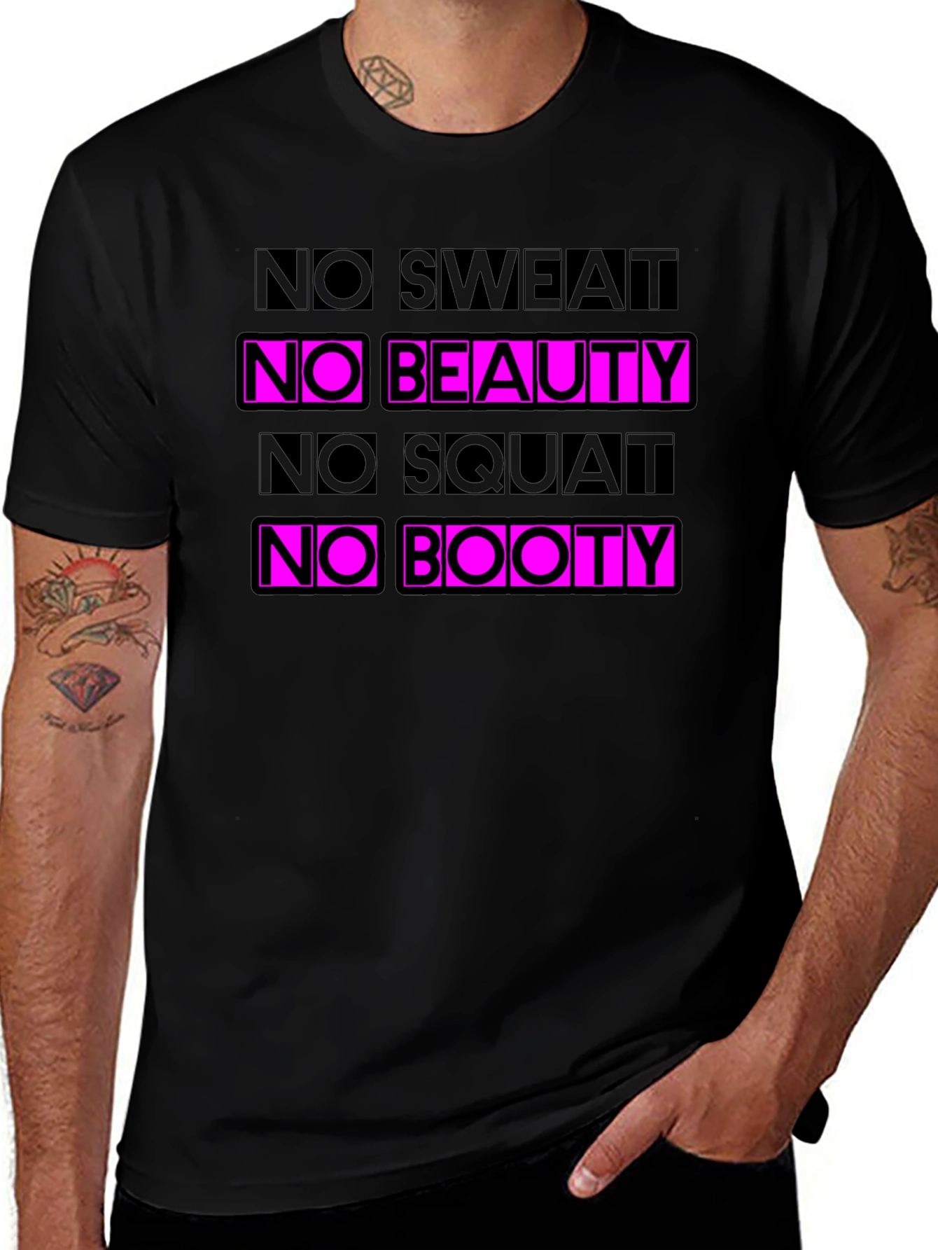 Variant 30 of No Sweat No Beauty Graphic T-Shirt