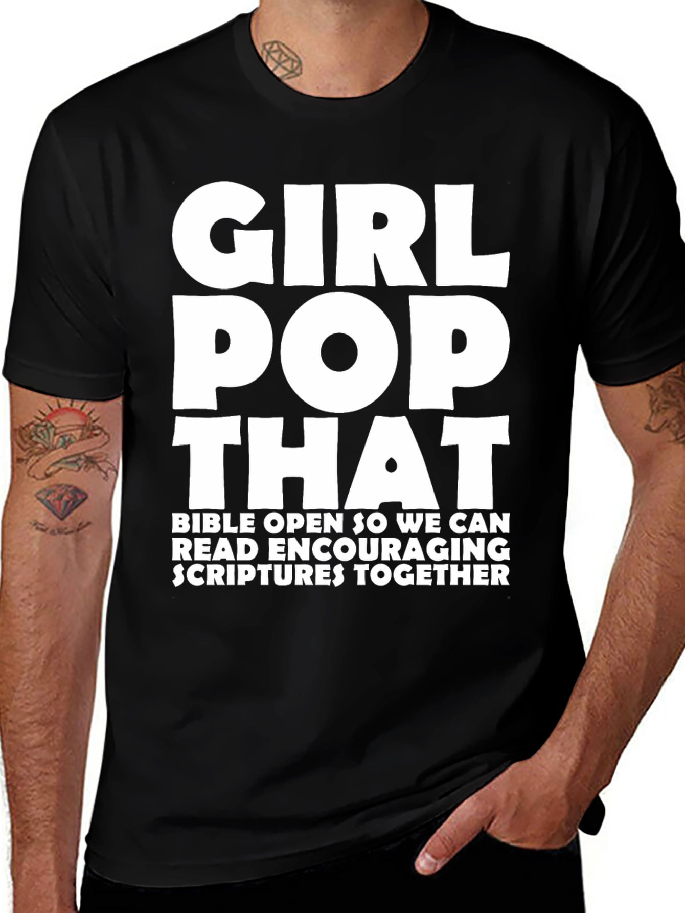 Variant 14 of Girl Pop That Graphic Tee - Bible Scriptures