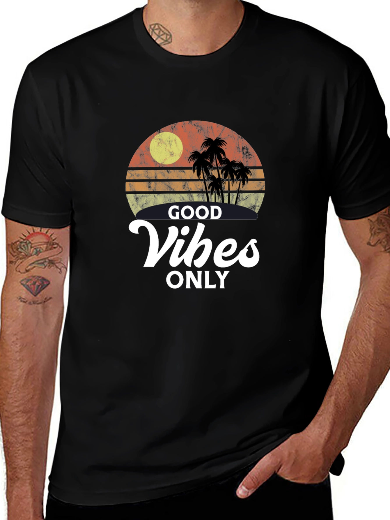 Good Vibes Only Retro T-Shirt