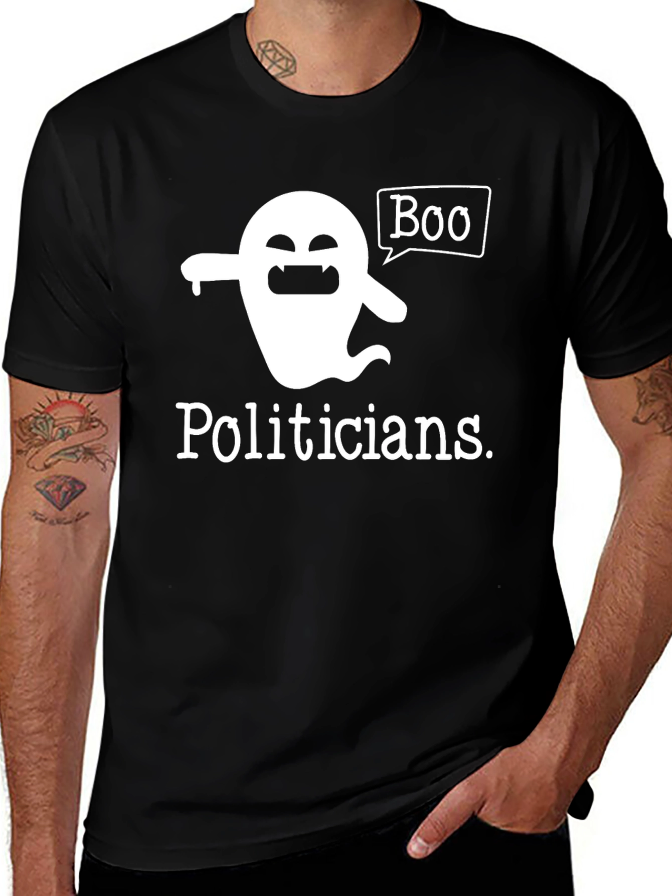 Variant 2 of Boo Politicians Ghost Graphic T-Shirt