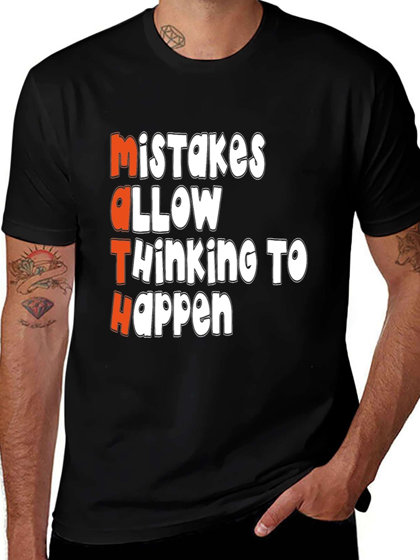 Variant 14 of Math Mistakes T-Shirt: Thinking Happens