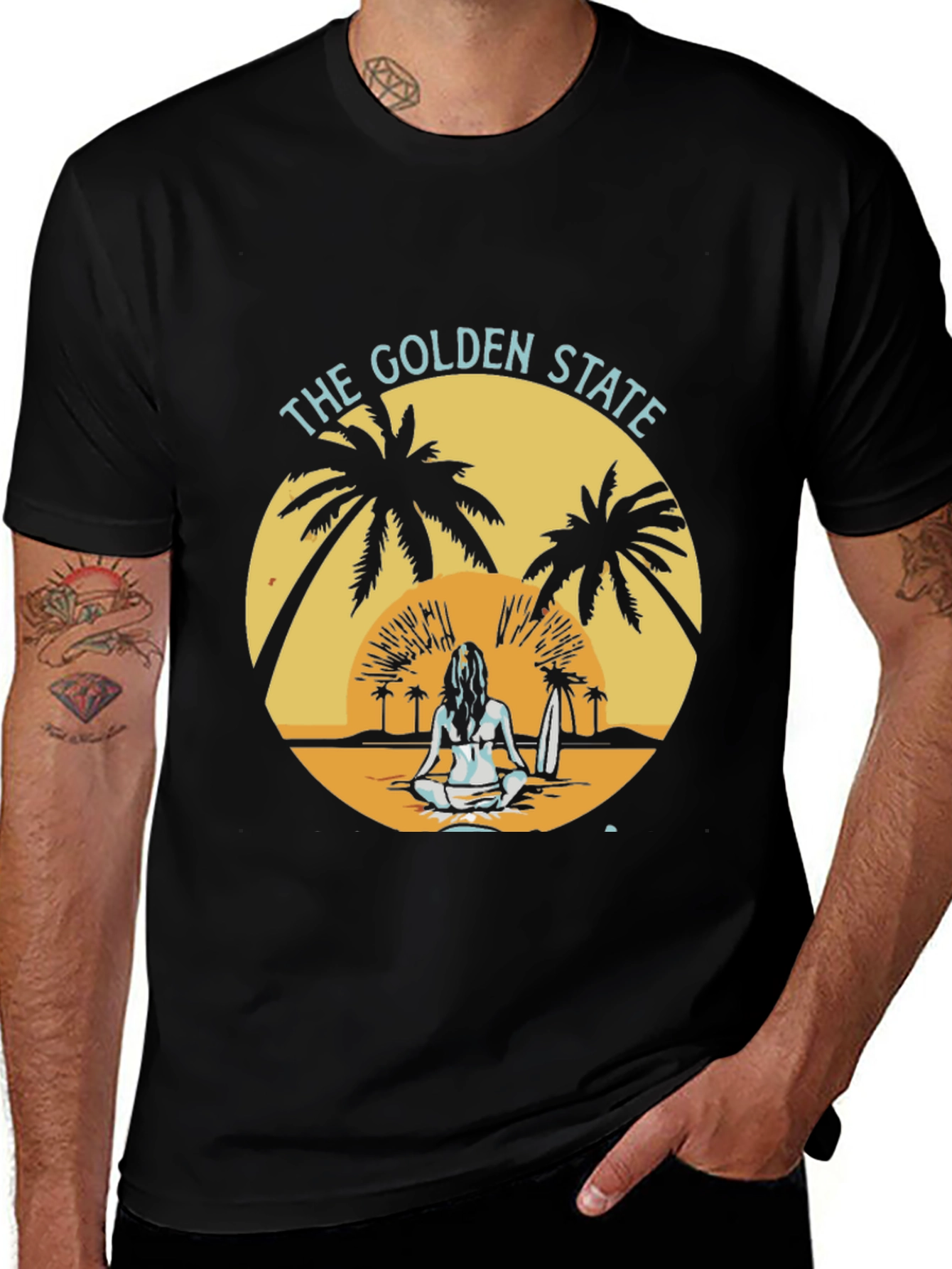 Variant 8 of Golden State Graphic Tee - Beach Vibe