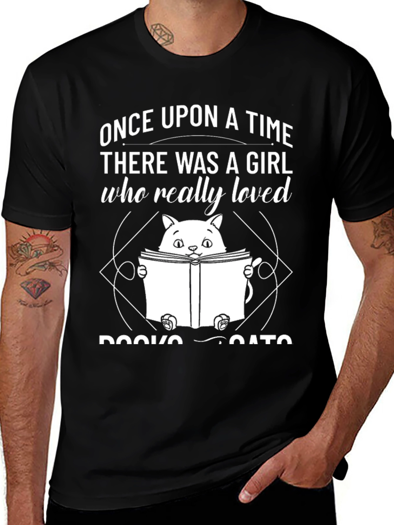 Variant 29 of Cat Lover T-Shirt: Books and Cats!