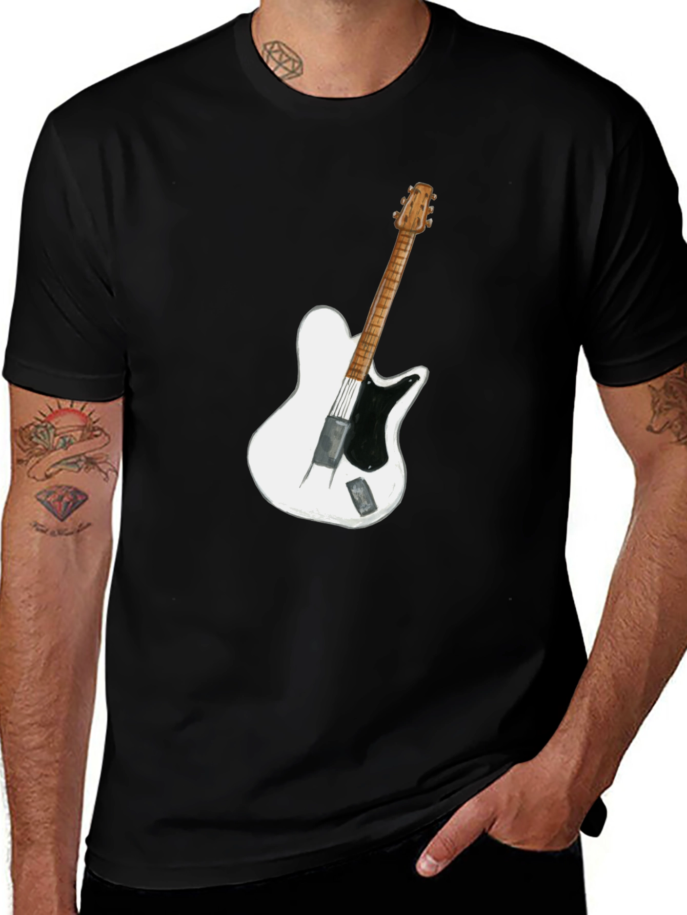 Variant 20 of Guitar Graphic Tee - Cool Musician Shirt