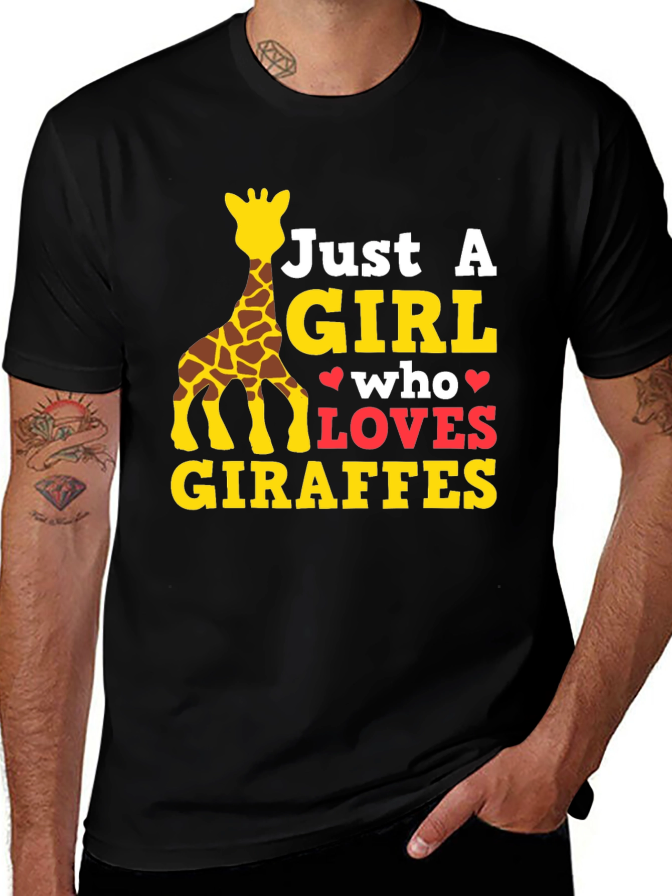 Variant 12 of Just A Girl Who Loves Giraffes T-Shirt