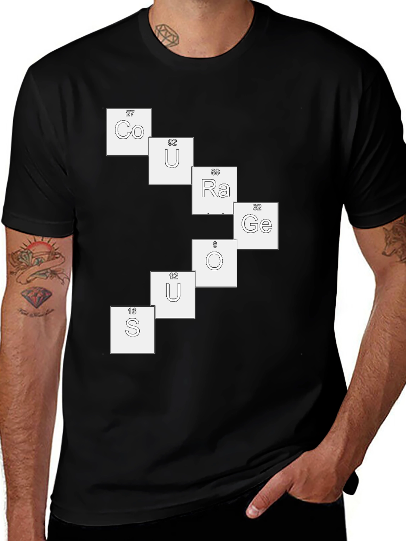Periodic Table Humor T-Shirt - Courage