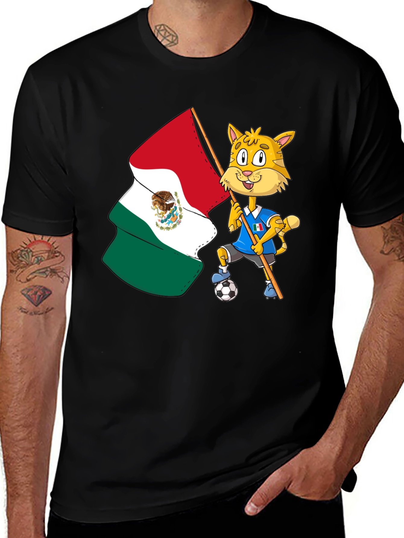 Mexico Soccer Cat T-Shirt