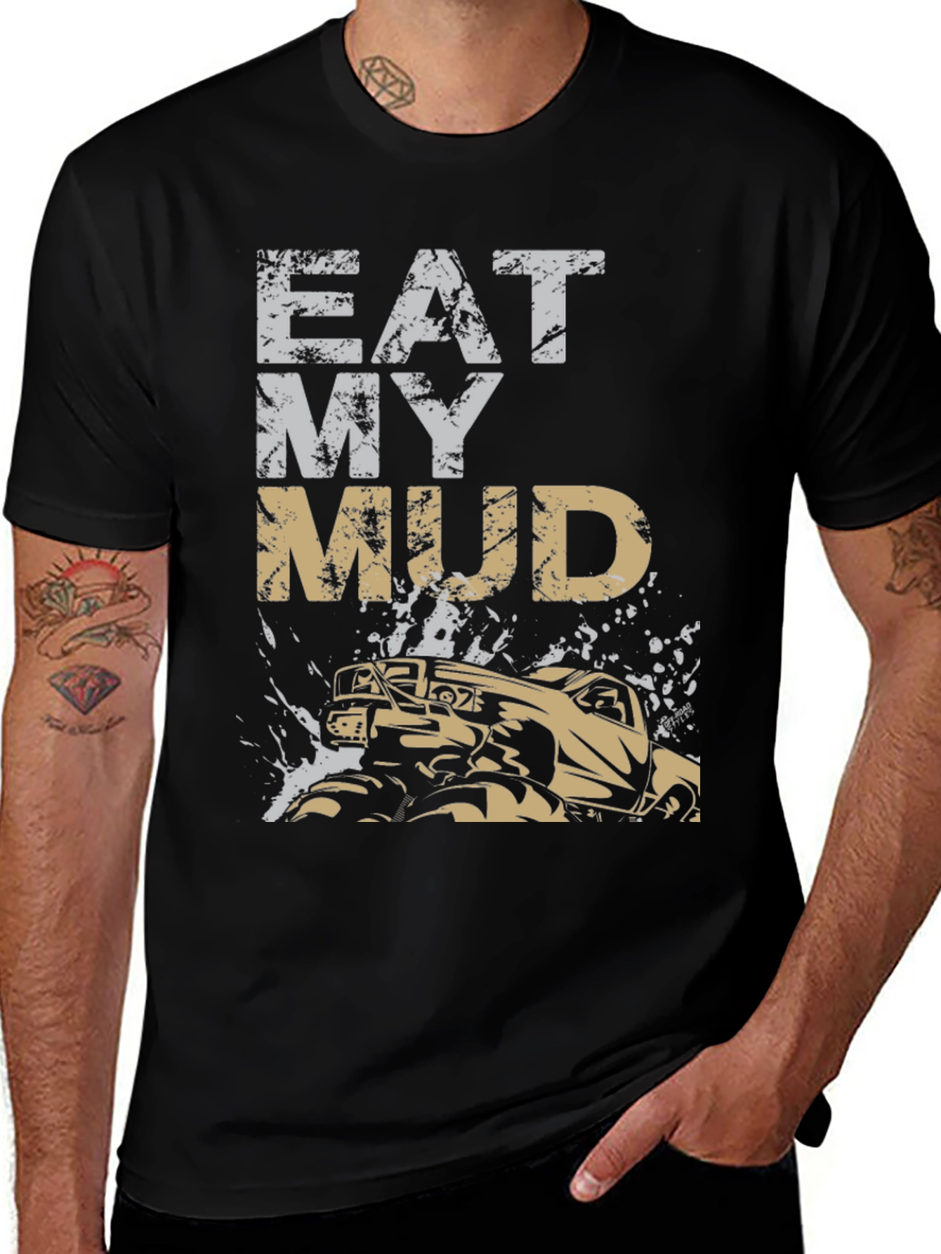 Variant 19 of Eat My Mud Monster Truck Graphic Tee