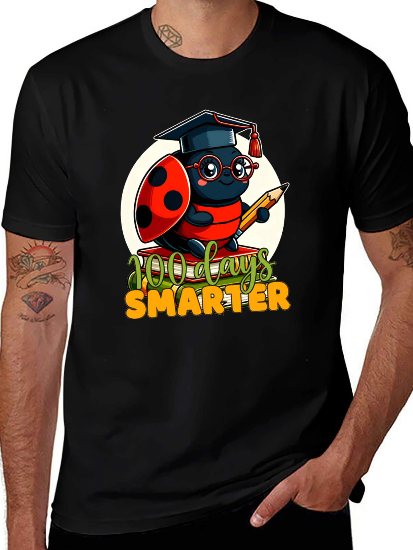 Variant 4 of 100 Days Smarter Ladybug T-Shirt