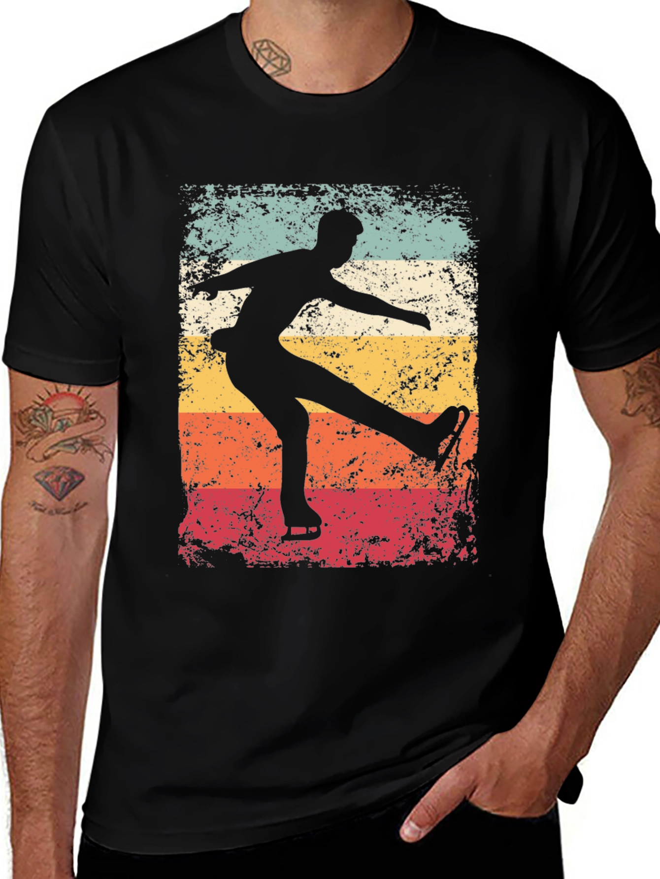 Variant 6 of Retro Figure Skating T-Shirt