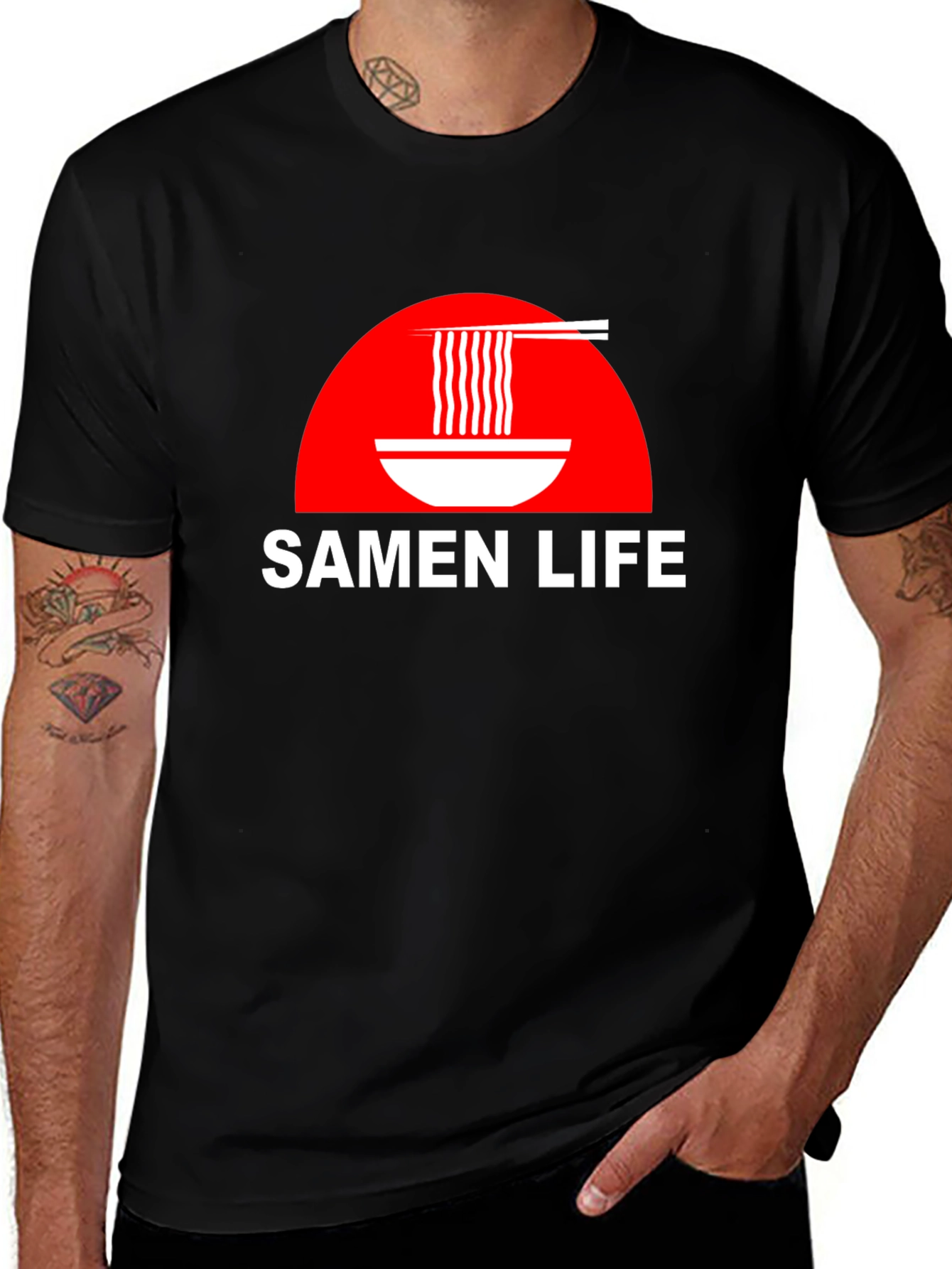 Samen Life Ramen Bowl Graphic T-Shirt