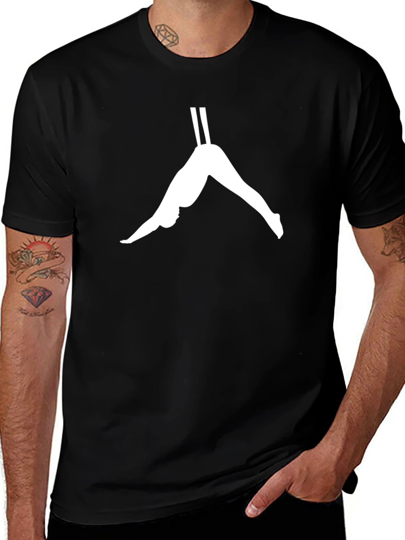 Aerial Acrobat Black T-Shirt