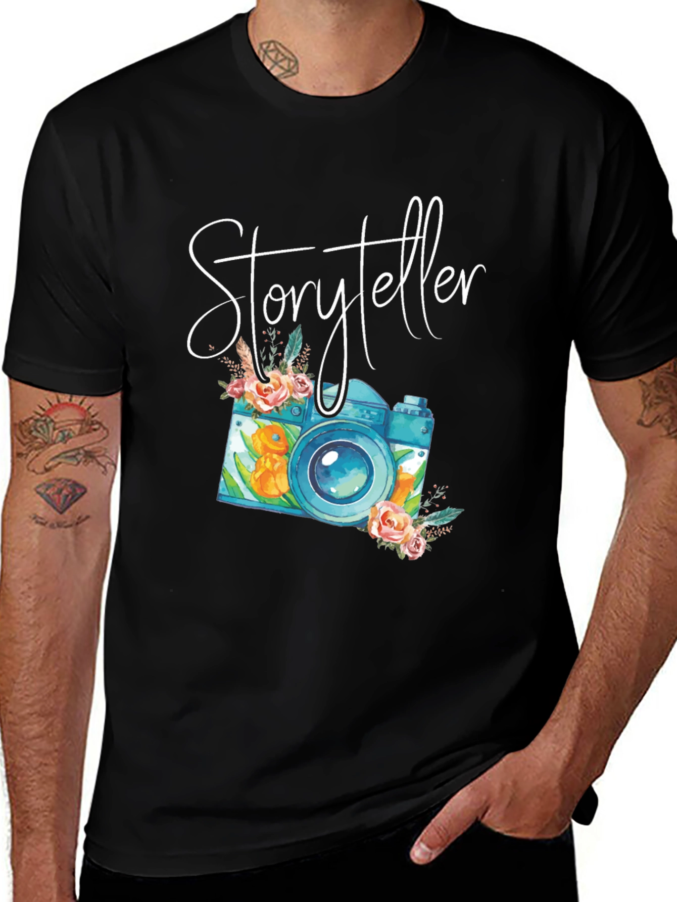Variant 16 of Storyteller Camera Graphic Tee - Photographer T-Shirt