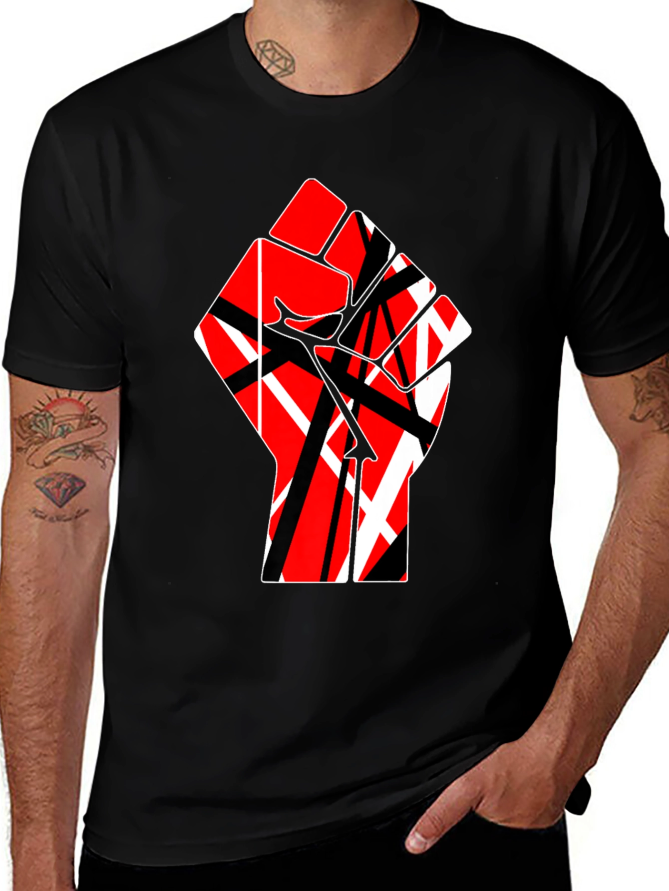 Variant 11 of Fist Graphic Black T-Shirt