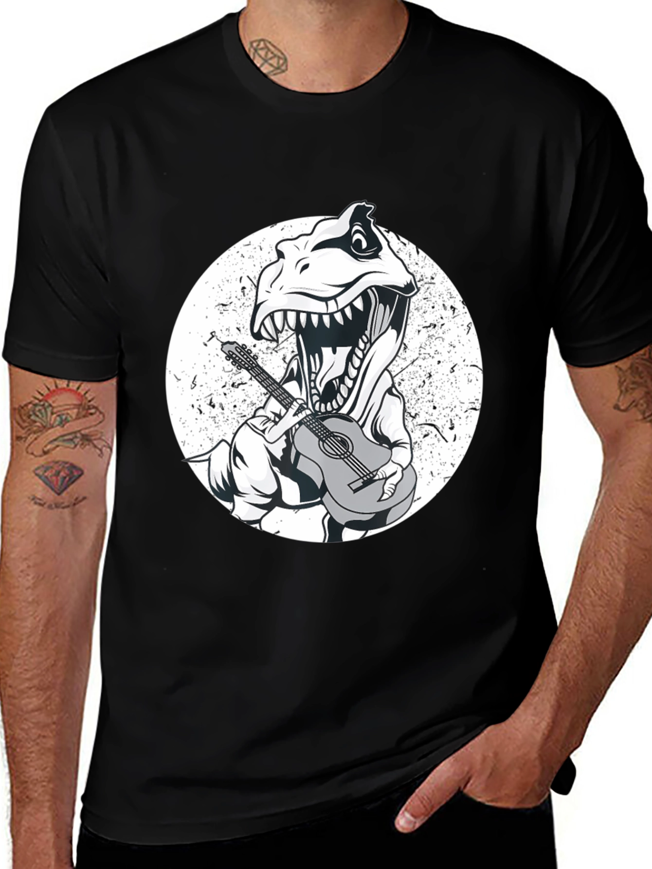 Variant 30 of Dinosaur Guitarist Graphic T-Shirt